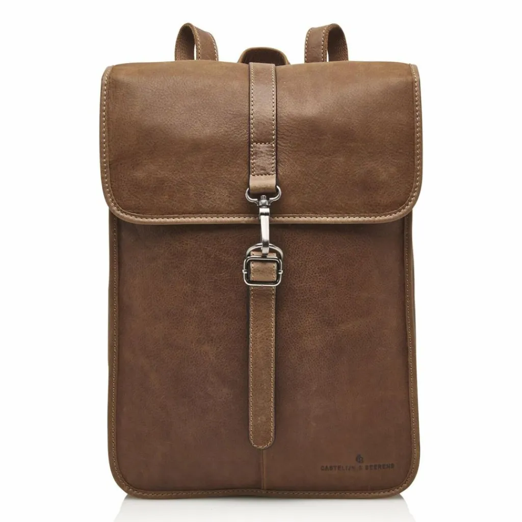 Castelijn & Beerens Lederrucksäcke|Business-Rucksäcke<Carisma Rucksack RFID Leder 41 cm Laptopfach cognac