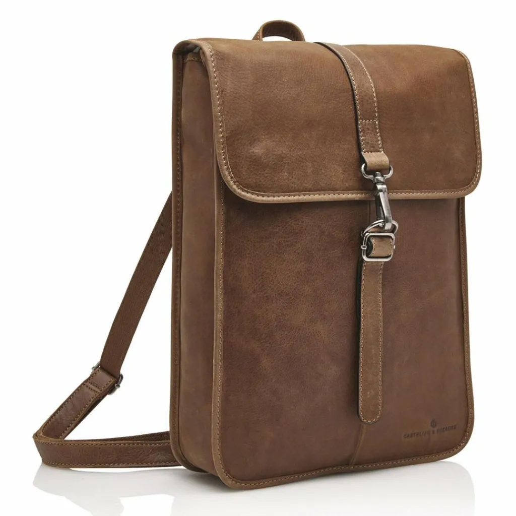 Castelijn & Beerens Lederrucksäcke|Business-Rucksäcke<Carisma Rucksack RFID Leder 41 cm Laptopfach cognac
