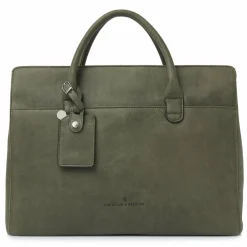 Castelijn & Beerens Shopper|Henkeltaschen<Carisma Shopper Tasche RFID Schutz Leder 41 cm Laptopfach green