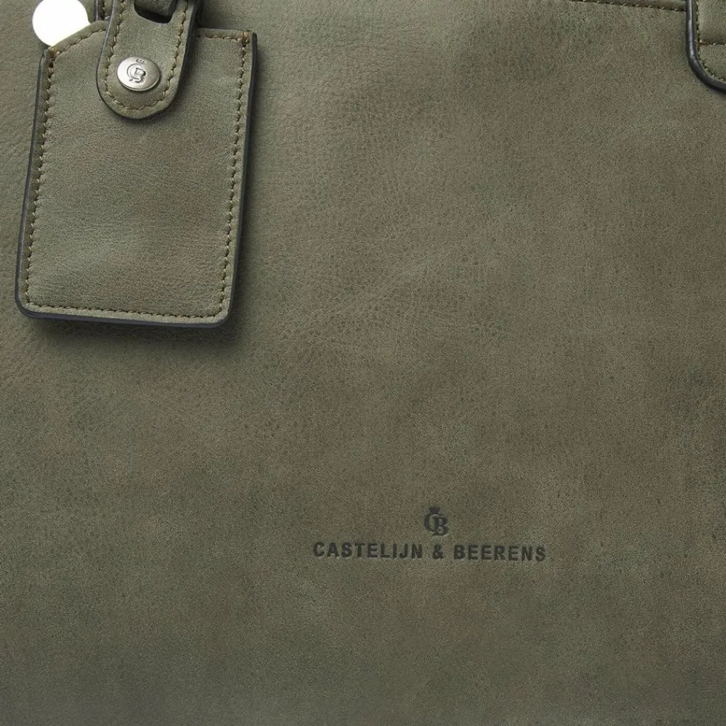 Castelijn & Beerens Shopper|Henkeltaschen<Carisma Shopper Tasche RFID Schutz Leder 41 cm Laptopfach green