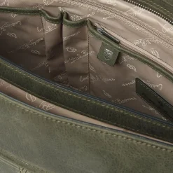 Castelijn & Beerens Shopper|Henkeltaschen<Carisma Shopper Tasche RFID Schutz Leder 41 cm Laptopfach green
