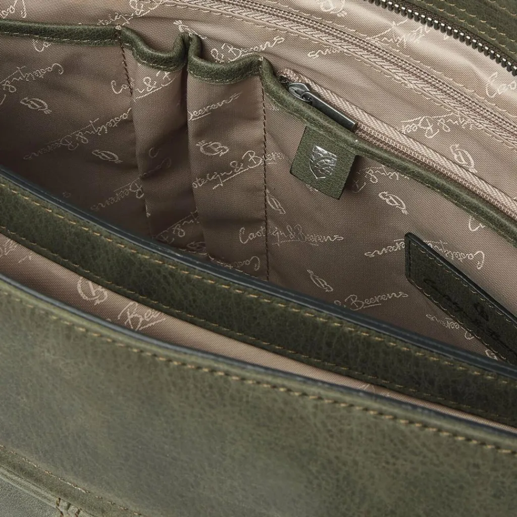 Castelijn & Beerens Shopper|Henkeltaschen<Carisma Shopper Tasche RFID Schutz Leder 41 cm Laptopfach green