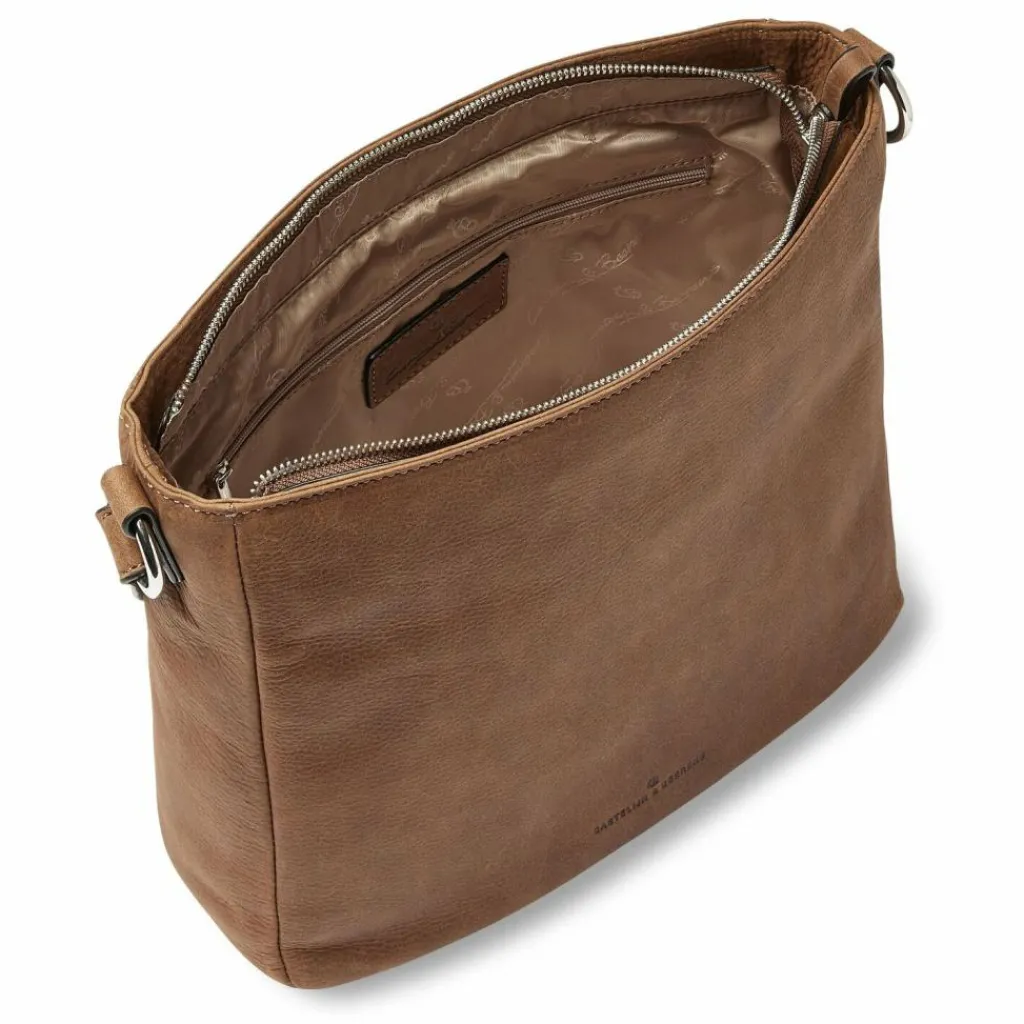 Castelijn & Beerens Carisma Schultertasche Leder 30 cm cognac
