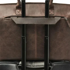 Castelijn & Beerens Carisma Schultertasche RFID Leder 38 cm Laptopfach mocca