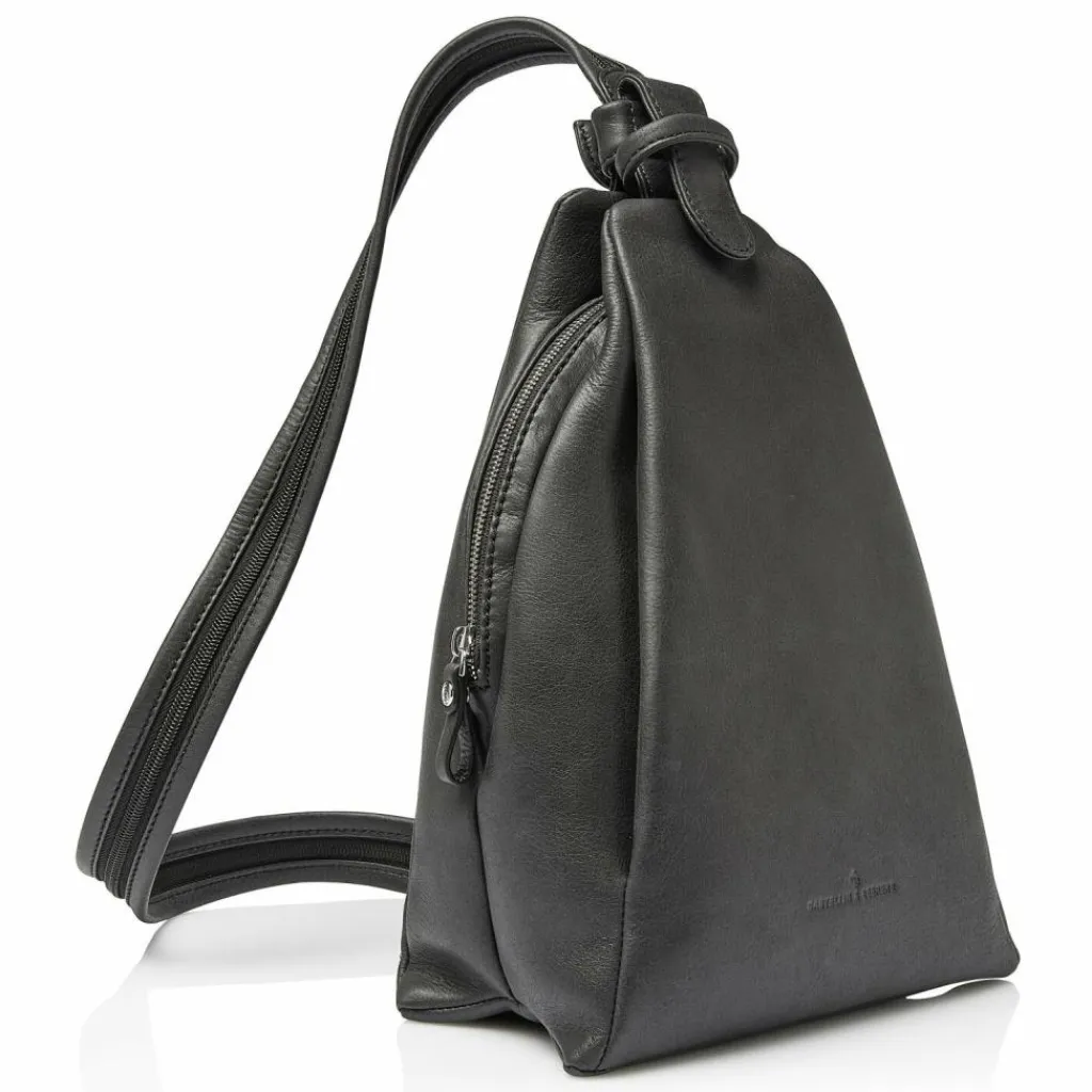 Clearance Castelijn & Beerens Carisma Umhängetasche Leder 24 cm black