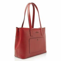 Hot Castelijn & Beerens Dama Noor Schultertasche Leder 43 cm Laptopfach red