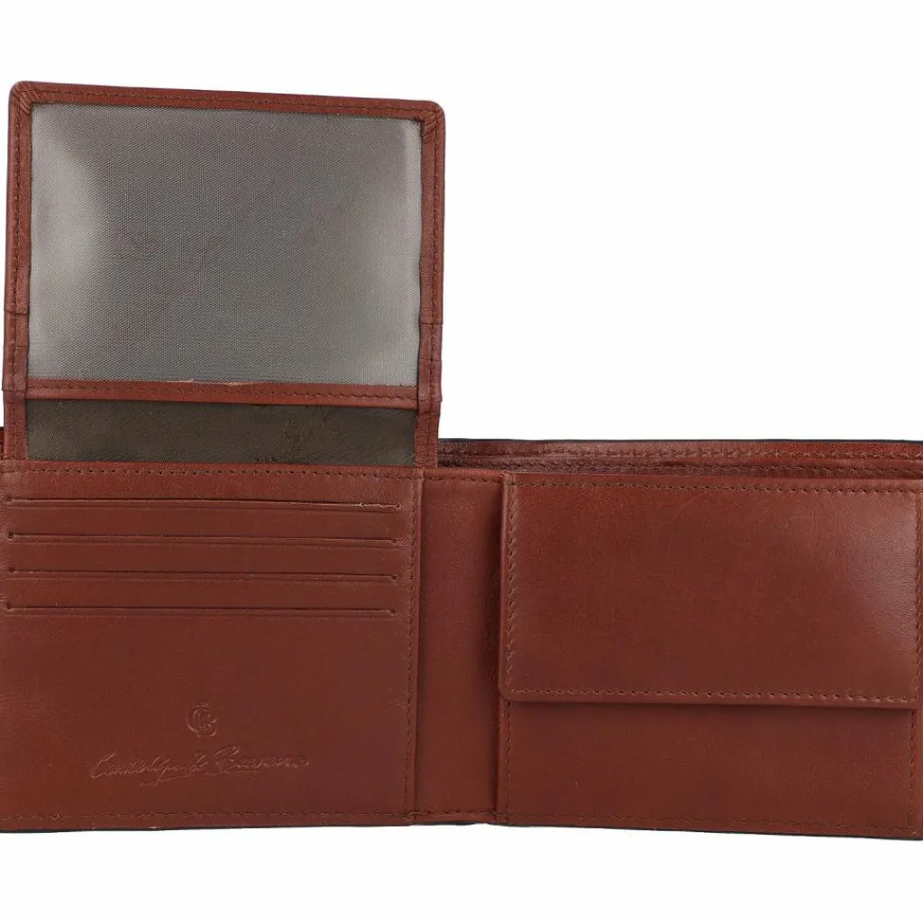 Castelijn & Beerens Herrengeldbörsen Querformat<Donna Geldbörse RFID Leder 11 cm cognac