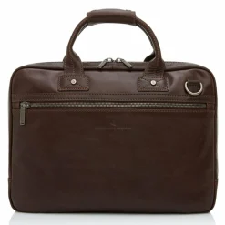 New Castelijn & Beerens Firenze Aktentasche RFID Leder 40 cm Laptopfach mocca