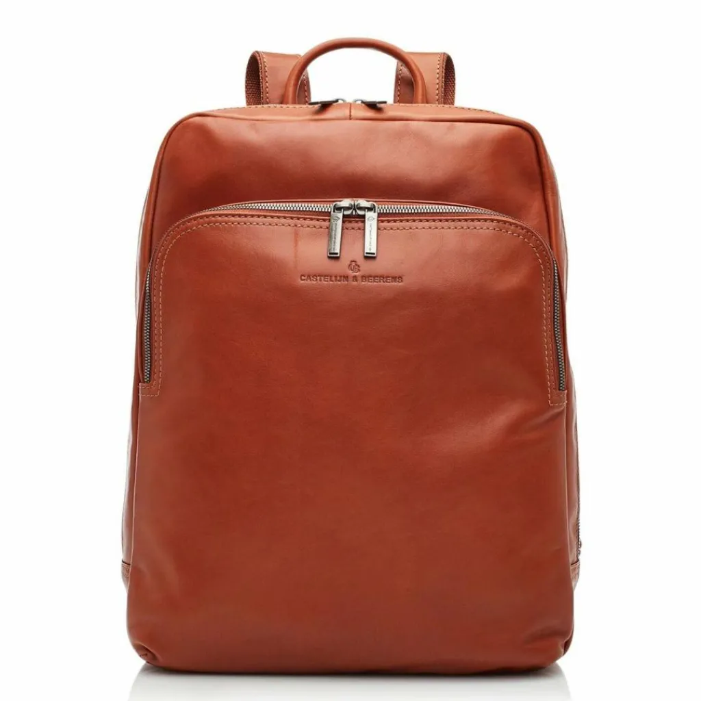 Castelijn & Beerens Lederrucksäcke|Business-Rucksäcke<Firenze Rucksack RFID Leder 41 cm Laptopfach lightbrown