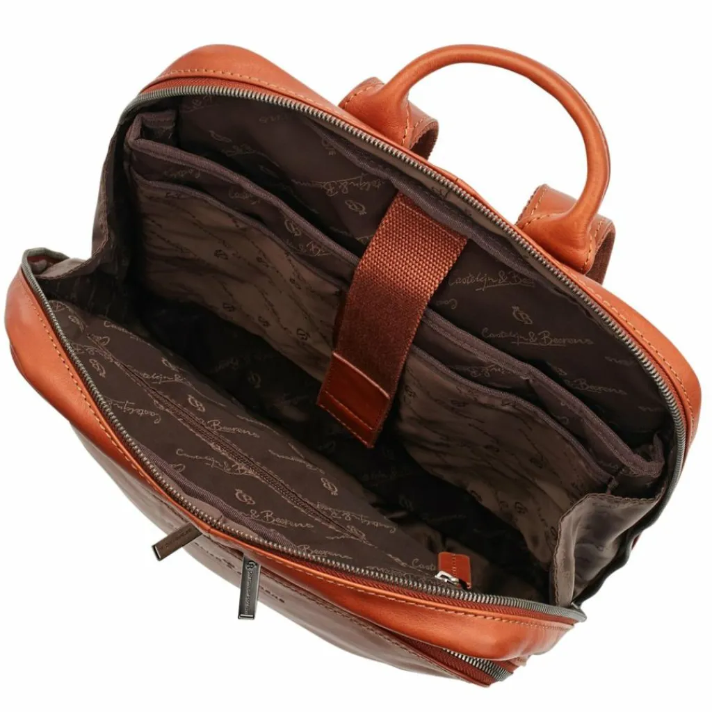 Castelijn & Beerens Lederrucksäcke|Business-Rucksäcke<Firenze Rucksack RFID Leder 41 cm Laptopfach lightbrown