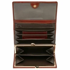 Castelijn & Beerens Damengeldbörsen Querformat<Gaucho Geldbörse RFID Leder 14 cm cognac