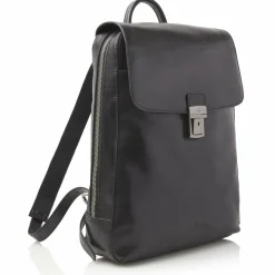 Castelijn & Beerens Lederrucksäcke|Daypacks<Guus Rucksack Leder 40 cm Laptopfach schwarz
