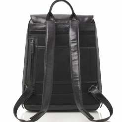 Castelijn & Beerens Lederrucksäcke|Daypacks<Guus Rucksack Leder 40 cm Laptopfach schwarz