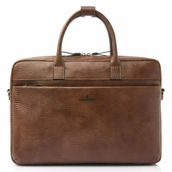 Discount Castelijn & Beerens Ilse Handtasche RFID Schutz Leder 41 cm Laptopfach cognac