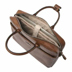 Discount Castelijn & Beerens Ilse Handtasche RFID Schutz Leder 41 cm Laptopfach cognac