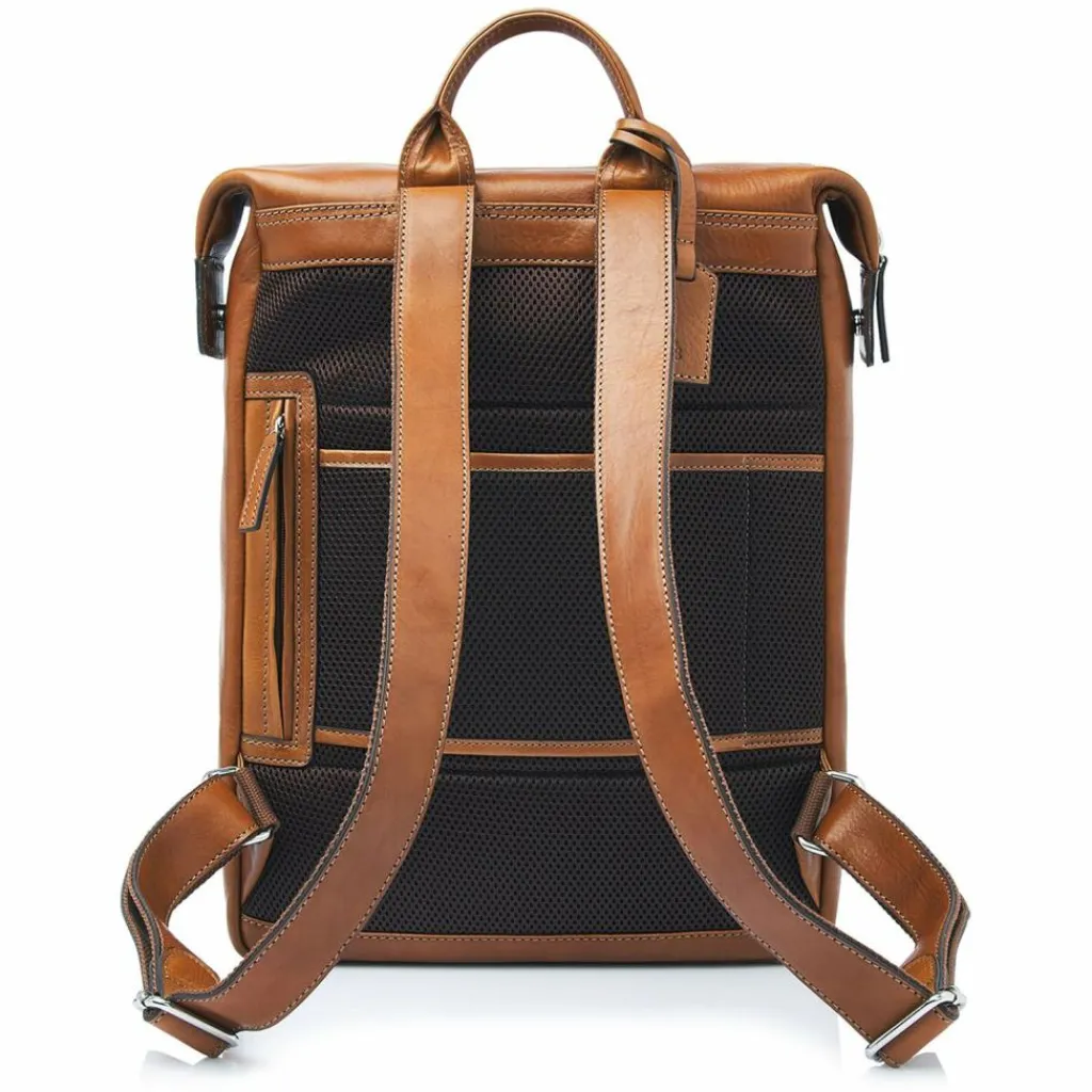Online Castelijn & Beerens Laurens Daypack RFID Schutz Leder 41 cm Laptopfach light brown