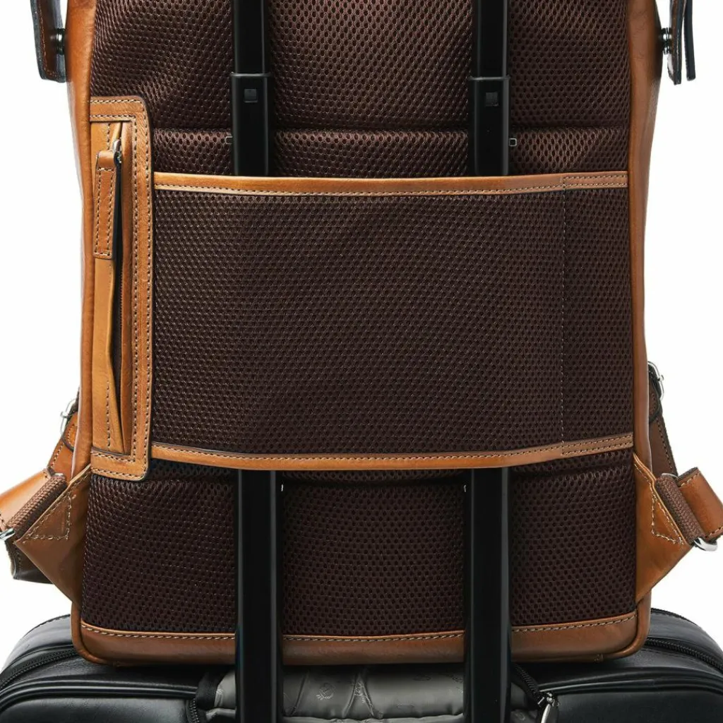 Online Castelijn & Beerens Laurens Daypack RFID Schutz Leder 41 cm Laptopfach light brown
