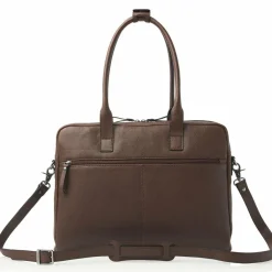 Castelijn & Beerens Schultertaschen<Linee Mirjam Schultertasche Leder 40 cm Laptopfach dunkelbraun