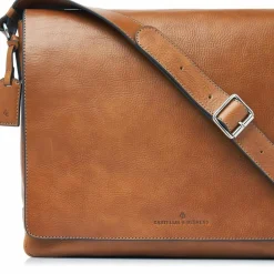 Castelijn & Beerens Messenger Bags|Laptoptaschen<Mark Aktentaschen Messenger RFID Schutz Leder 39 cm Laptopfach light brown