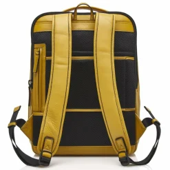 Castelijn & Beerens Lederrucksäcke|Business-Rucksäcke<Nappa X Victor Rucksack RFID Leder 42 cm Laptopfach yellow