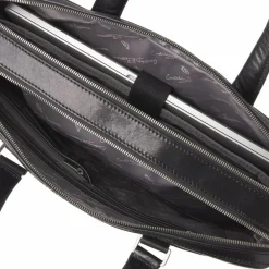 Hot Castelijn & Beerens Paul Aktentasche Leder 41 cm Laptopfach schwarz