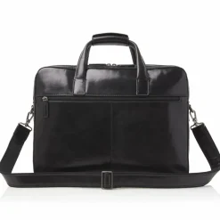 Hot Castelijn & Beerens Paul Aktentasche Leder 41 cm Laptopfach schwarz