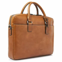 Castelijn & Beerens Laptoptaschen|Aktentaschen<Peter Aktentasche RFID Schutz Leder 40 cm Laptopfach light brown