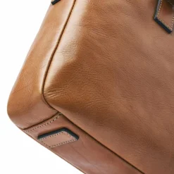 Castelijn & Beerens Laptoptaschen|Aktentaschen<Peter Aktentasche RFID Schutz Leder 40 cm Laptopfach light brown