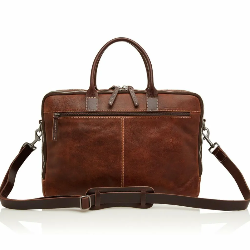 Castelijn & Beerens Renee Aktentasche RFID Leder 41 cm Laptopfach lightbrown