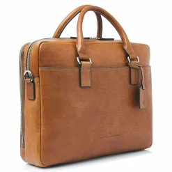 Sale Castelijn & Beerens Rick Aktentasche RFID Schutz Leder 40 cm Laptopfach light brown