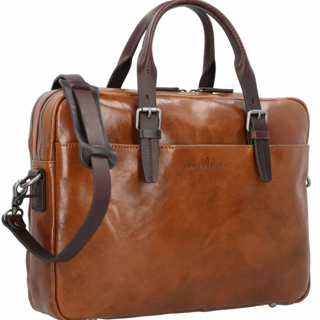 Castelijn & Beerens Rien Aktentasche RFID Leder 41 cm Laptopfach