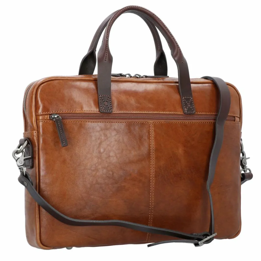 Castelijn & Beerens Laptoptaschen|Aktentaschen<Rien Aktentasche RFID Leder 41 cm Laptopfach braun