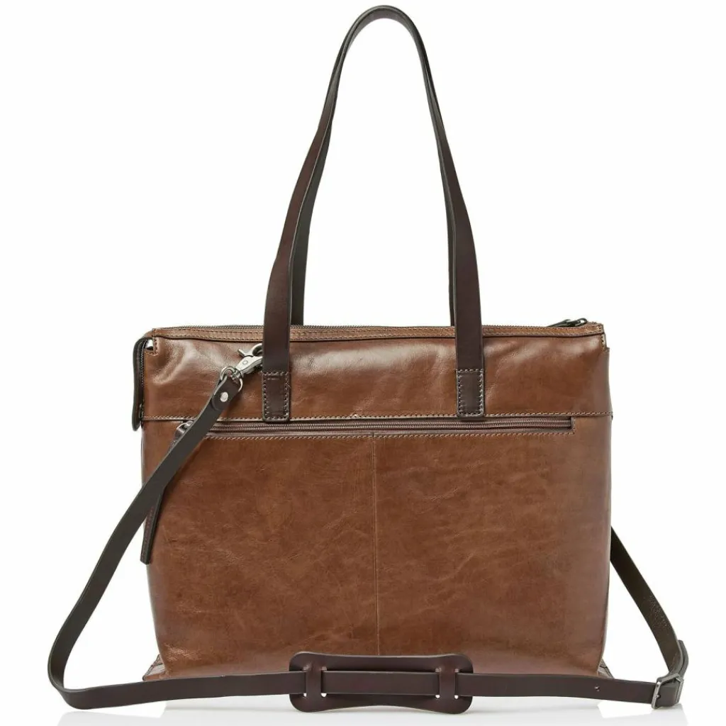 Castelijn & Beerens Schultertaschen<Rien Schultertasche RFID Schutz Leder 40 cm Laptopfach cognac2