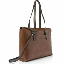 Castelijn & Beerens Schultertaschen<Rien Schultertasche RFID Schutz Leder 40 cm Laptopfach cognac2