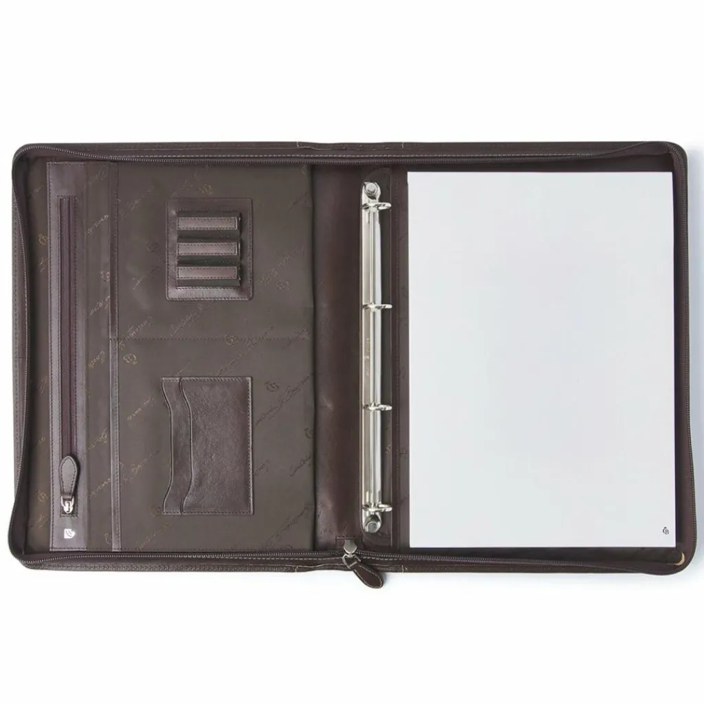 Castelijn & Beerens Mappen Aller Art<Schreibmappe Leder 35,5 cm mocca