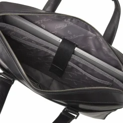 Outlet Castelijn & Beerens Ted Aktentasche Leder 41 cm Laptopfach schwarz