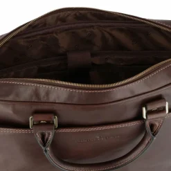 New Castelijn & Beerens Verona Aktentasche RFID Leder 41 cm Laptopfach mocca