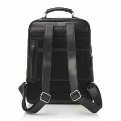 Outlet Castelijn & Beerens Verona Rucksack RFID Leder 40 cm Laptopfach black