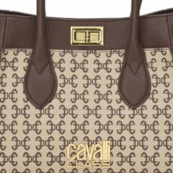 Best Cavalli Class Daria Handtasche 25 cm Monogram-Chocolate
