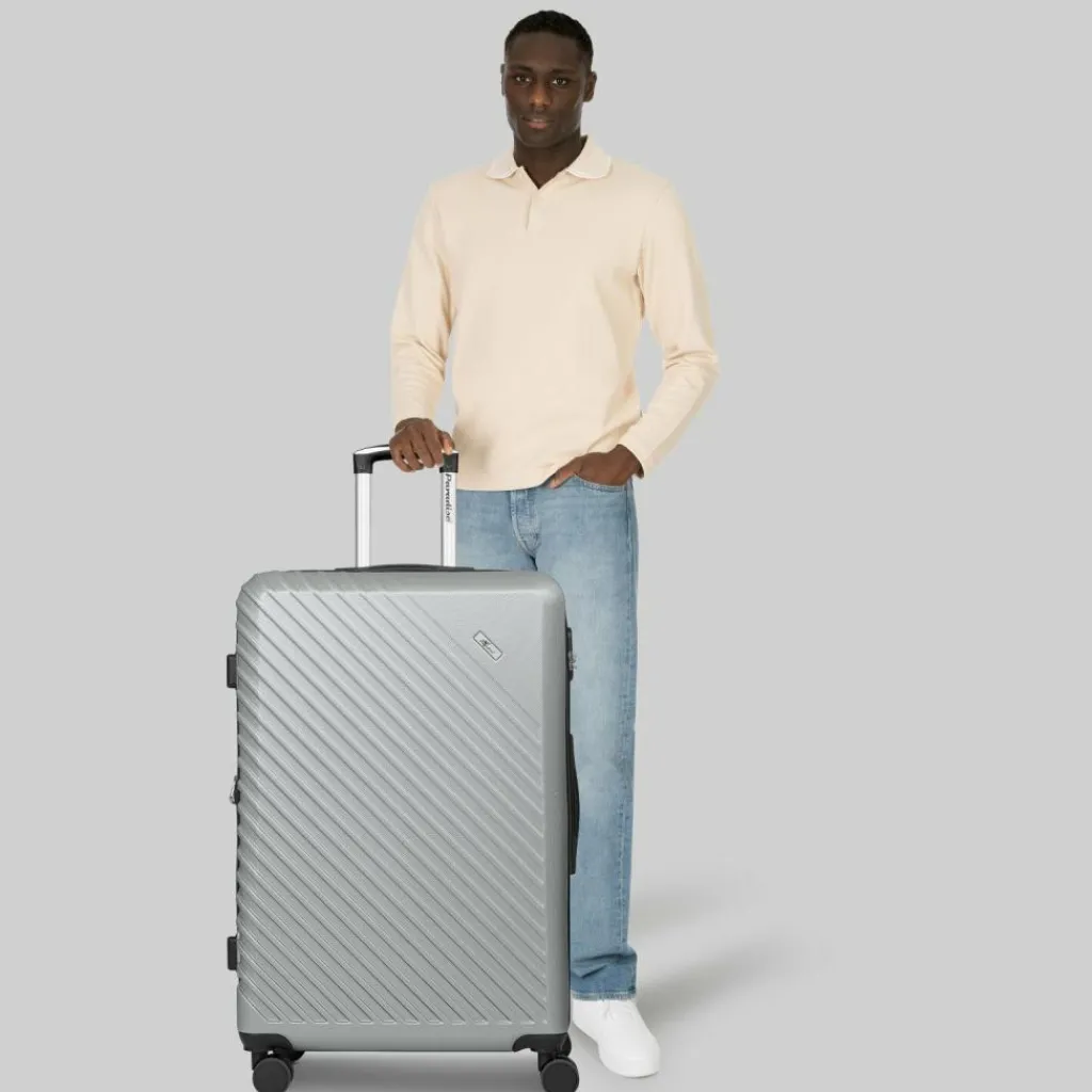 Outlet Check.In Paradise 2.0 4 Rollen Trolley L 78 cm mit Dehnfalte stone grey