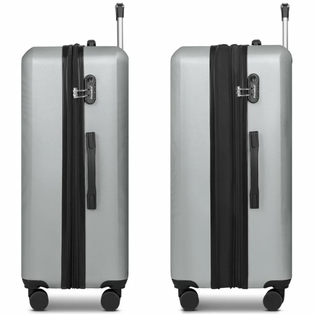 Outlet Check.In Paradise 2.0 4 Rollen Trolley L 78 cm mit Dehnfalte stone grey