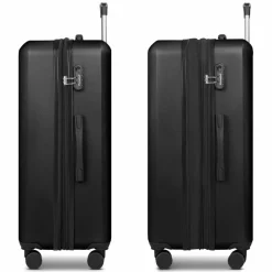 Check.In Hartgepäck|4-Rollen Koffer<Paradise 2.0 4 Rollen Trolley L 78 cm mit Dehnfalte black