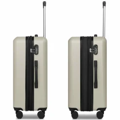 Check.In Koffersets Als Hartgepäck|Koffersets 3-Teilig<Paradise 2.0 4 Rollen Kofferset 3-teilig mit Dehnfalte eggshell