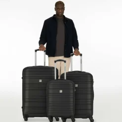 Check.In Koffersets Als Hartgepäck|Koffersets 3-Teilig<Paradise 4 Rollen Kofferset 3-teilig schwarz