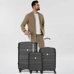 Check.In Koffersets Als Hartgepäck|Koffersets 3-Teilig<Paradise 4 Rollen Kofferset 3-teilig black