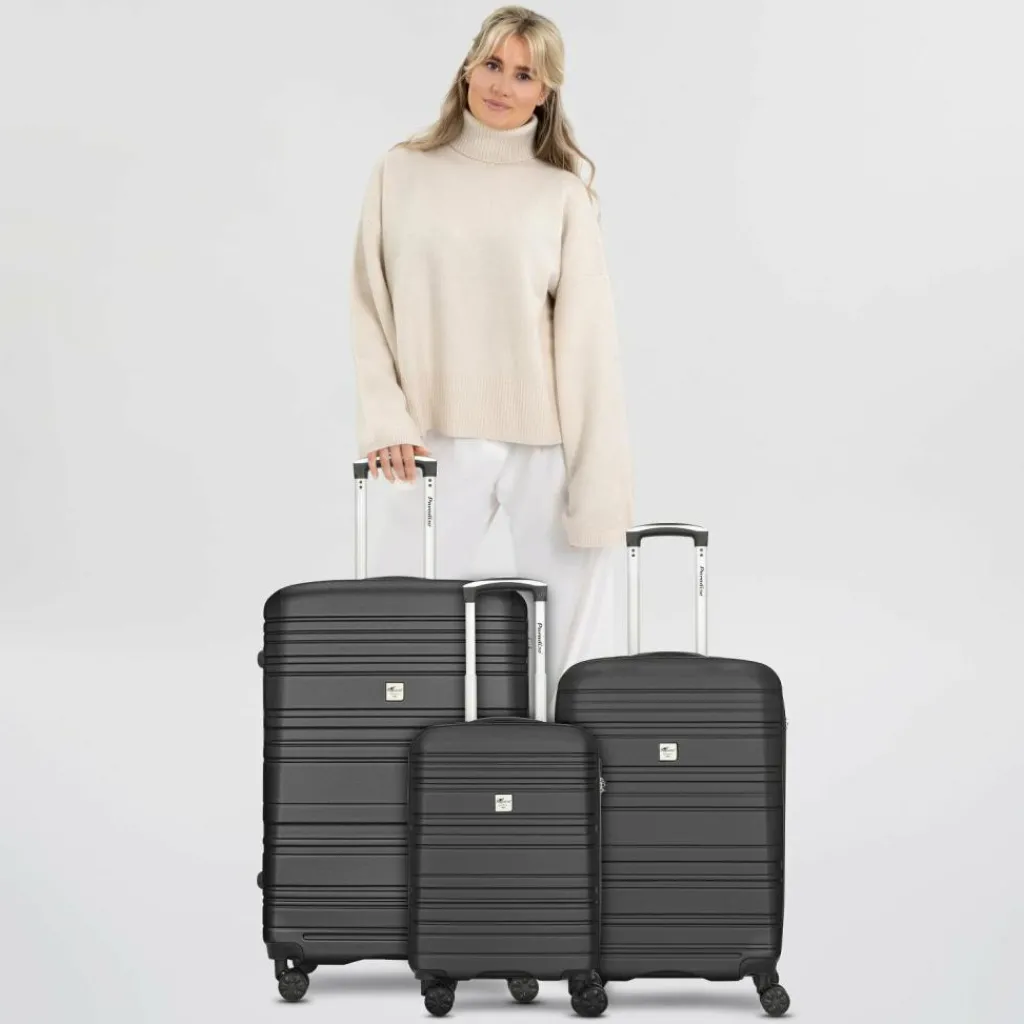 Check.In Koffersets Als Hartgepäck|Koffersets 3-Teilig<Paradise 4 Rollen Kofferset 3-teilig black