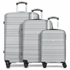 Check.In Koffersets Als Hartgepäck|Koffersets 3-Teilig<Paradise 4 Rollen Kofferset 3-teilig silver