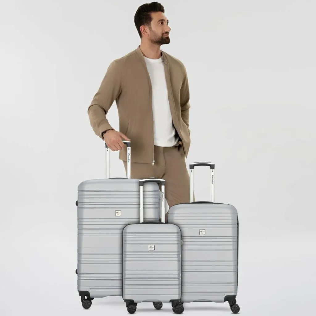 Check.In Koffersets Als Hartgepäck|Koffersets 3-Teilig<Paradise 4 Rollen Kofferset 3-teilig silver