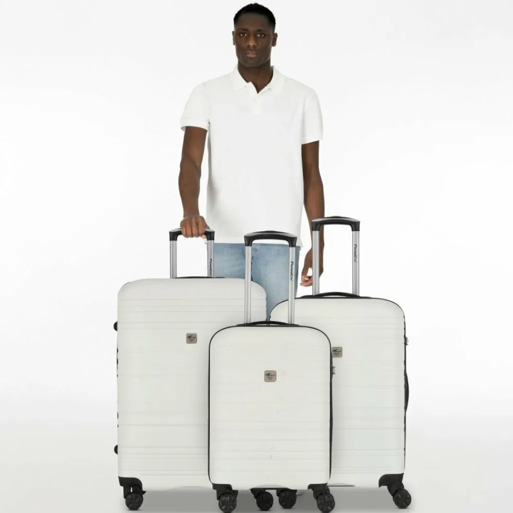 Check.In Paradise 4 Rollen Kofferset 3-teilig weiß