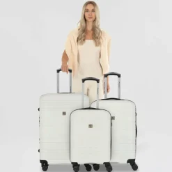 Check.In Paradise 4 Rollen Kofferset 3-teilig weiß
